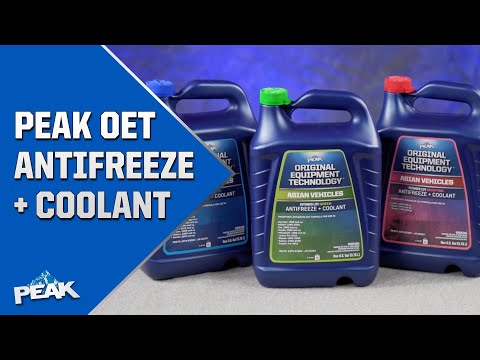 PEAK Coolant + Antifreeze: Original Equipment Technology OET Coolant